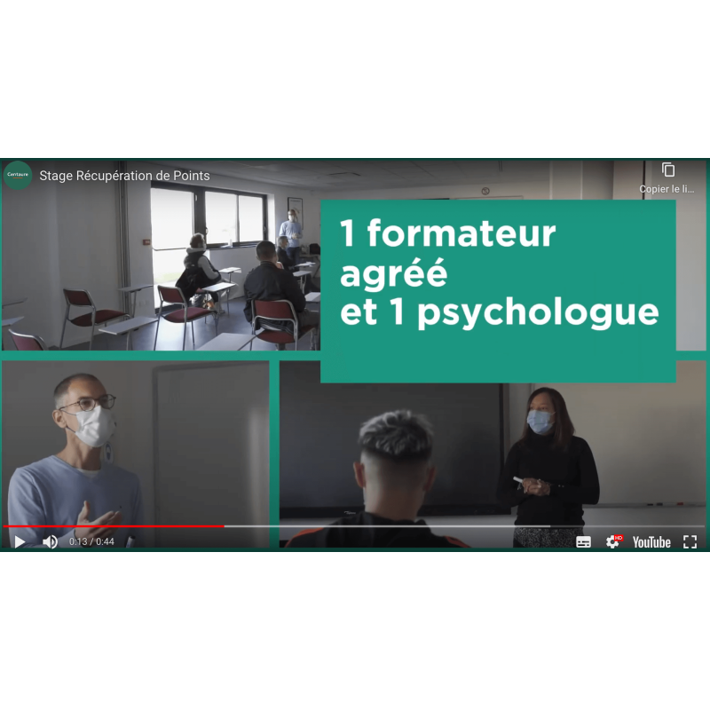 Stage de récupération de points / sensibilisation à la sécurité routière